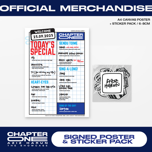 Chapter One: Signed Poster & Sticker Pack